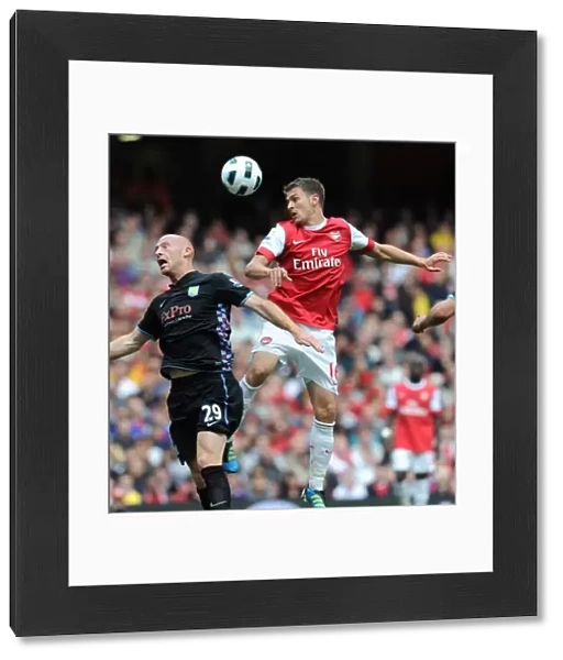 Aaron Ramsey (Arsenal) James Collins (Aston Villa). Arsenal 1: 2 Aston Villa