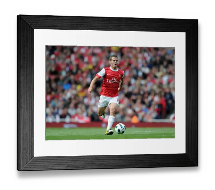 Framed Print : Jack Wilshere (Arsenal). Arsenal 1: 2 Aston Villa. Barclays Premier League