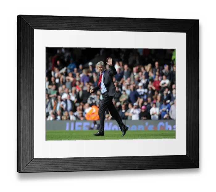 Framed Print : Arsene Wenger at Craven Cottage: A 2-2 Stalemate in Arsenal's Barclays Premier League Battle with Fulham (May 2011) Framed Print : Arsene Wenger at Craven Cottage: A 2-2 Stalemate in Arsenal's Barclays Premier League Battle with Fulham (May 2011)