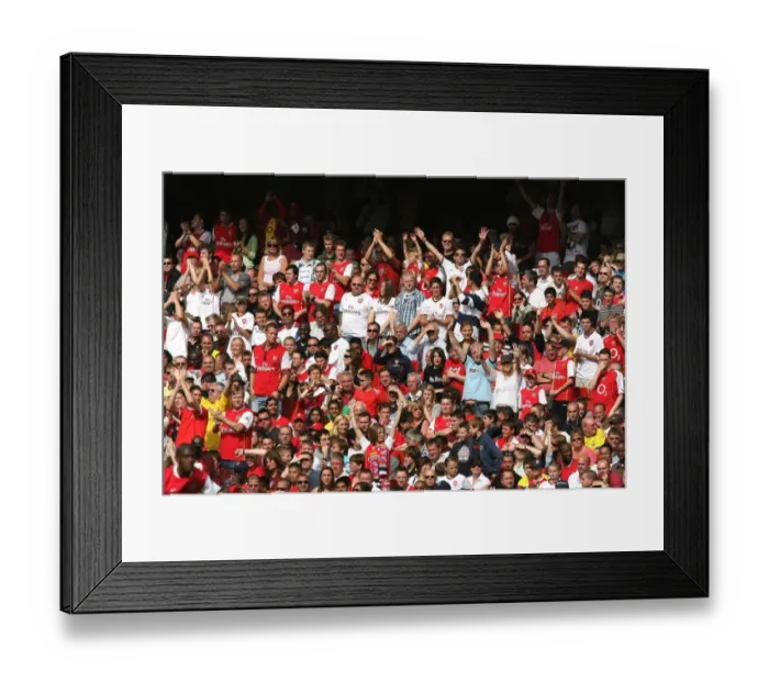Framed Print : Arsenal fans Framed Print : Arsenal fans