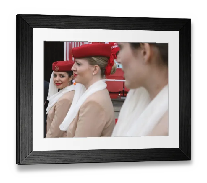 Framed Print : Emirates hostesses