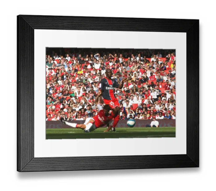 Framed Print : Mathieu Flamini scores Arsenals 1st goal Framed Print : Mathieu Flamini scores Arsenals 1st goal