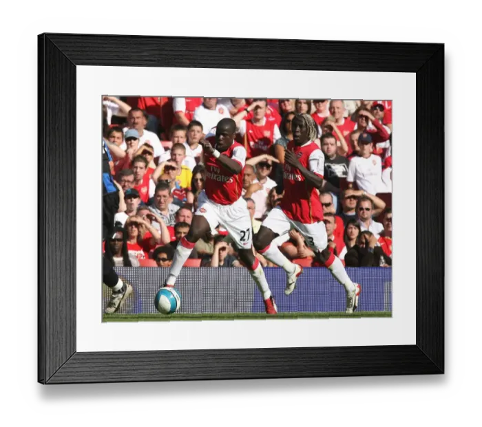 Framed Print : Emmauel Eboue and Bacary Sagna (Arsenal) Framed Print : Emmauel Eboue and Bacary Sagna (Arsenal)
