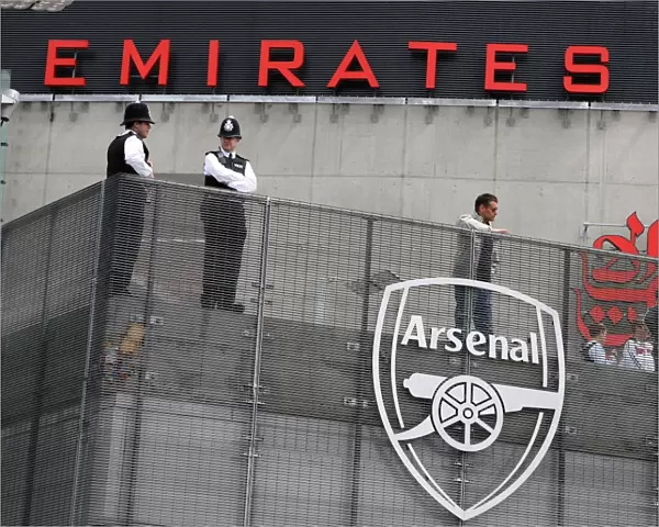 Police at Emirates Stadium