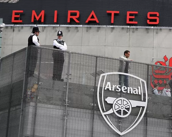 Police at Emirates Stadium