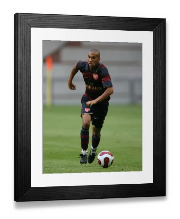 Framed Print : Arsenal's Gael Clichy in Action: Arsenal 2-1 Lazio, Amsterdam Tournament (Day 1)