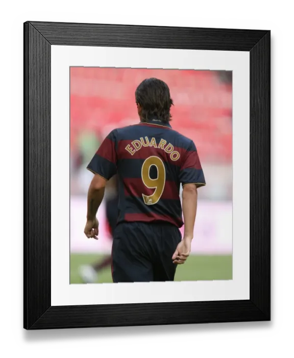Framed Print : Eduardo's Stunner: Arsenal's Victory Goal vs. Lazio at the Amsterdam Tournament (2007)