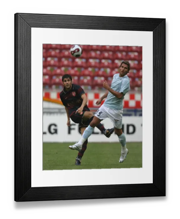 Framed Print : Cesc Fabregas (Arsenal) Valon Behrami (Lazio) Framed Print : Cesc Fabregas (Arsenal) Valon Behrami (Lazio)