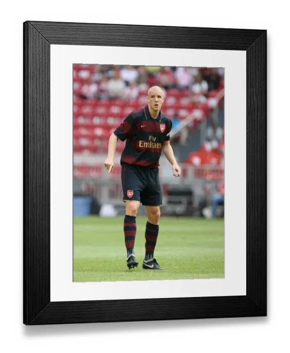 Framed Print : Philippe Senderos's Leading Goal: Arsenal's Victory Over Lazio at Amsterdam ArenA (2007)