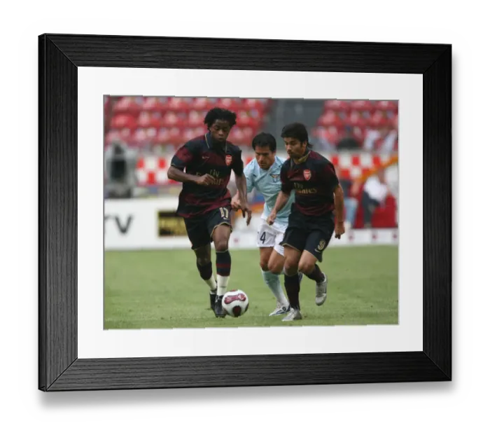 Framed Print : Alex Song and Eduardo (Arsenal) Framed Print : Alex Song and Eduardo (Arsenal)