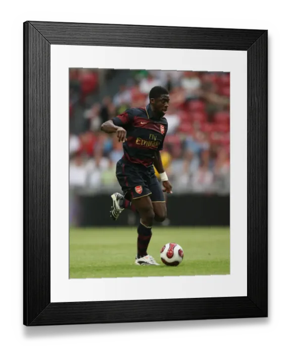 Framed Print : Arsenal's Kolo Toure Scores the Winning Goal Against Lazio at Amsterdam Tournament, 2007 Framed Print : Arsenal's Kolo Toure Scores the Winning Goal Against Lazio at Amsterdam Tournament, 2007
