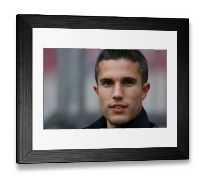 Framed Print : Robin van Persie's Strike: Arsenal's Victory over Lazio at Amsterdam ArenA (2007)
