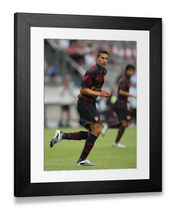 Framed Print : Robin van Persie's Unforgettable Strike: Arsenal's Victory over Lazio at Amsterdam ArenA (2007)