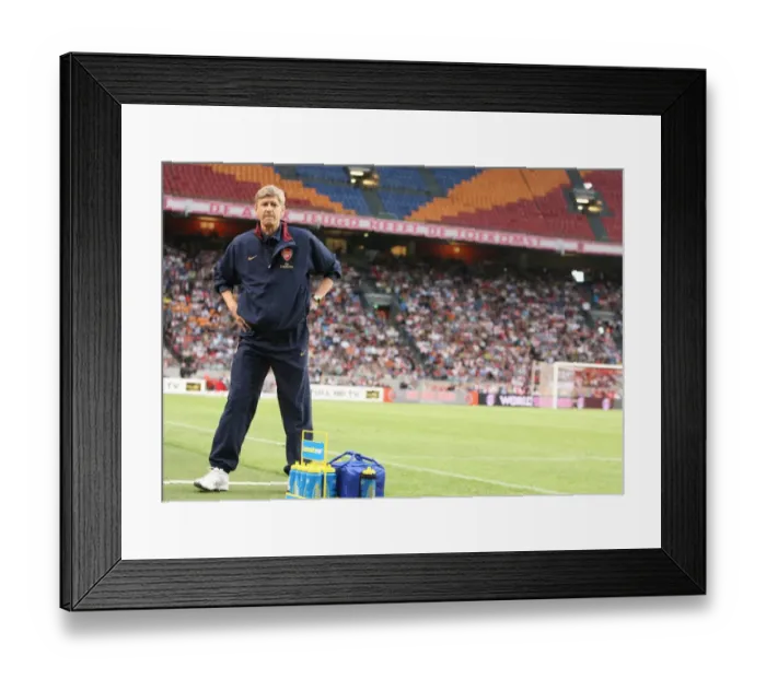Framed Print : Arsene Wenger Leads Arsenal to Victory: 2-1 over Lazio (Amsterdam Tournament, 2007)