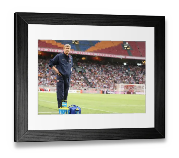 Framed Print : Arsene Wenger Leads Arsenal to 2-1 Victory over Lazio at Amsterdam ArenA Framed Print : Arsene Wenger Leads Arsenal to 2-1 Victory over Lazio at Amsterdam ArenA