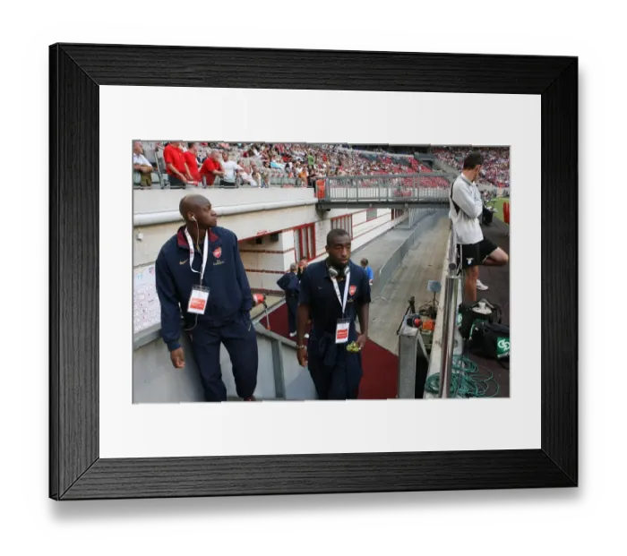 Framed Print : Johan Djourou and Abu Diaby (Arsenal)