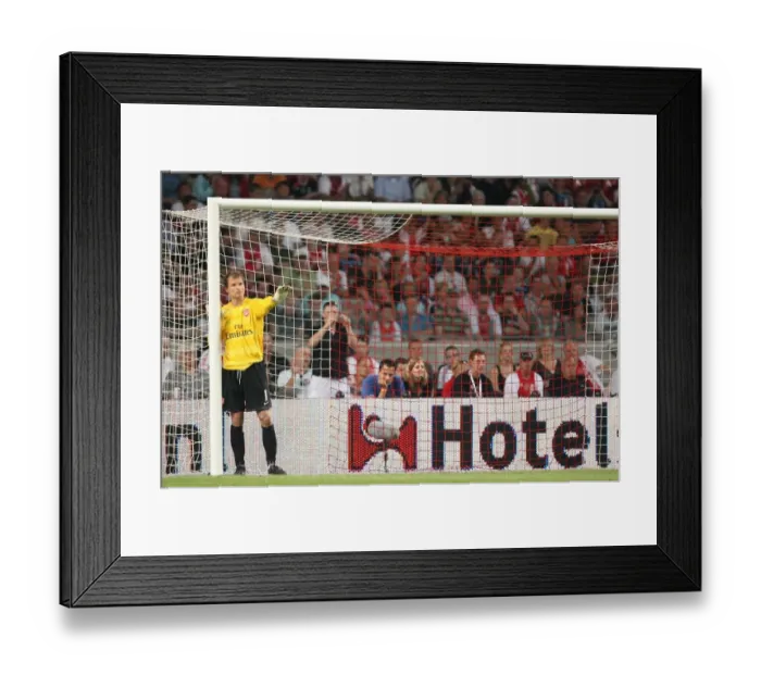 Framed Print : Jens Lehmann's Victory: Arsenal 1-0 Ajax, Amsterdam, 2007