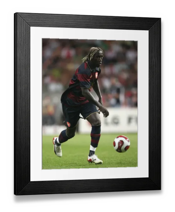 Framed Print : Arsenal's Glory: Bacary Sagna's Winning Goal Against Ajax at ArenA, Amsterdam (April 8, 2007)