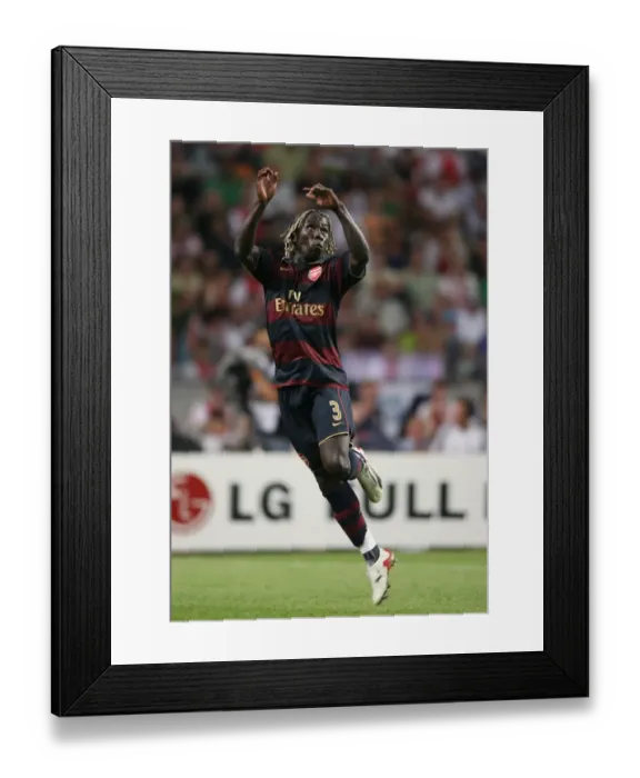 Framed Print : Bacary Sagna's Game-Winning Goal: Arsenal's Triumph over Ajax, Amsterdam (April 8, 2007)