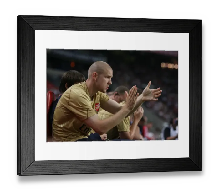 Framed Print : Philippe Senderos Leads Arsenal to Victory Over Ajax (4-8-07) Framed Print : Philippe Senderos Leads Arsenal to Victory Over Ajax (4-8-07)
