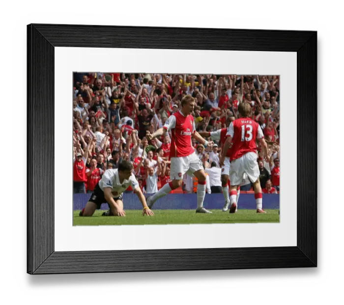 Framed Print : Alex Hleb celebrates scoring the 2nd Arsenal goal with Nicklas Bendtner Framed Print : Alex Hleb celebrates scoring the 2nd Arsenal goal with Nicklas Bendtner