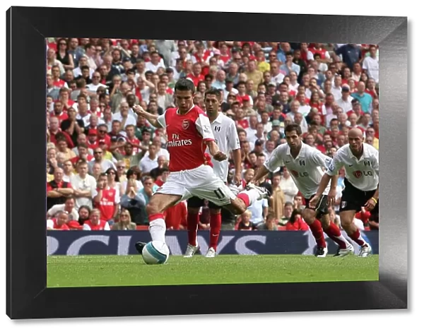 Van Persie Scores Penalty: Arsenal Leads Fulham 2-1, 2007