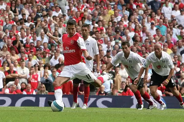 Van Persie Scores Penalty: Arsenal Leads Fulham 2-1, 2007