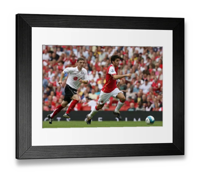 Framed Print : Cesc Fabregas (Arsenal) Chris Baird (Fulham) Framed Print : Cesc Fabregas (Arsenal) Chris Baird (Fulham)