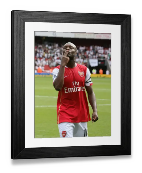Framed Print : Gallas's Triumph: Arsenal 2-1 Fulham, 2007