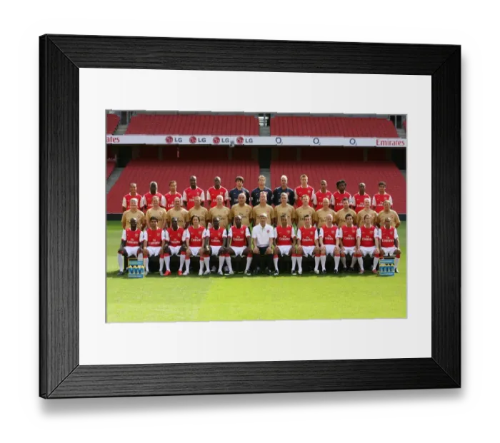 Framed Print : Arsenal Team Group with lucazade Framed Print : Arsenal Team Group with lucazade
