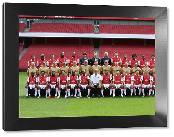 Arsenal 1st Team Squad 2007  /  8 - Back row (left to right): Theo Walcott