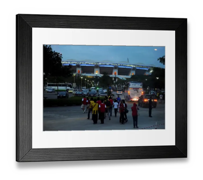 Framed Print : Malaysia XI 0: 4 Arsenal, Bukit Jalil Stadium, Kuala Lumpur, Malaysia, 13  /  7  /  2011