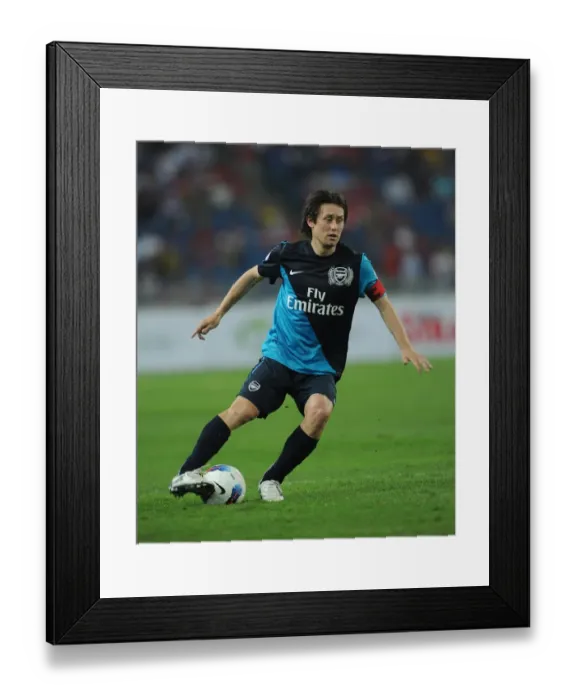 Framed Print : Tomas Rosicky (Arsenal). Malaysia XI 0: 4 Arsenal, Bukit Jalil Stadium, Kuala Lumpur