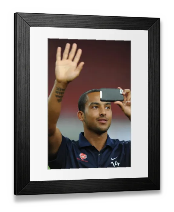 Framed Print : The Walcott's Four-Goal Blitz: Arsenal's 4-0 Victory Over Malaysia XI