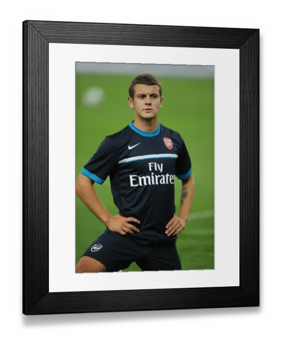 Framed Print : Jack Wilshere (Arsenal). Malaysia XI 0: 4 Arsenal, Bukit Jalil Stadium, Kuala Lumpur