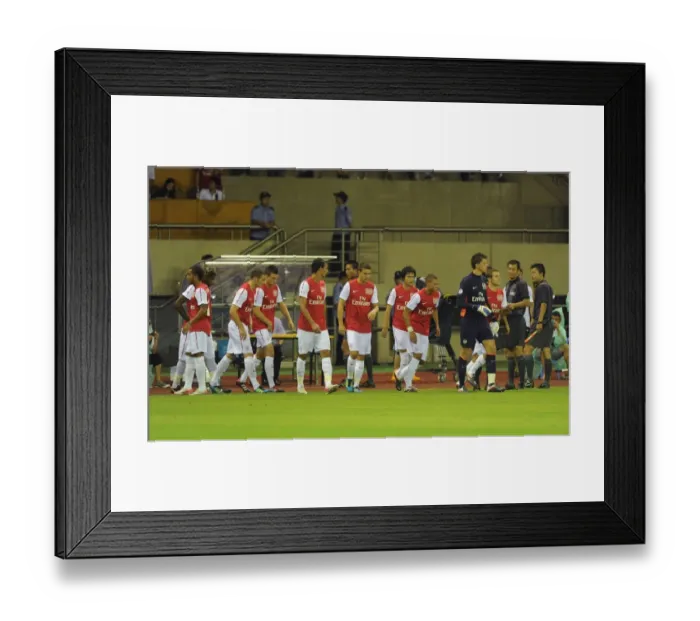 Framed Print : Arsenal's Massive Half-Time Substitution: Hangzhou Greentown vs Arsenal, China, 2011