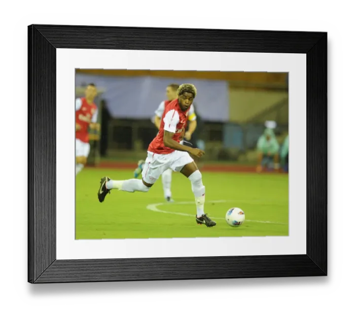 Framed Print : Alex Song in Action: Arsenal vs Hangzhou Greentown, China, 2011