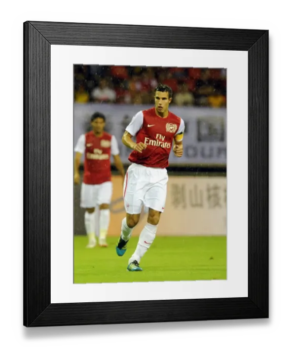 Framed Print : Robin van Persie in Action: Arsenal vs Hangzhou Greentown, China, 2011