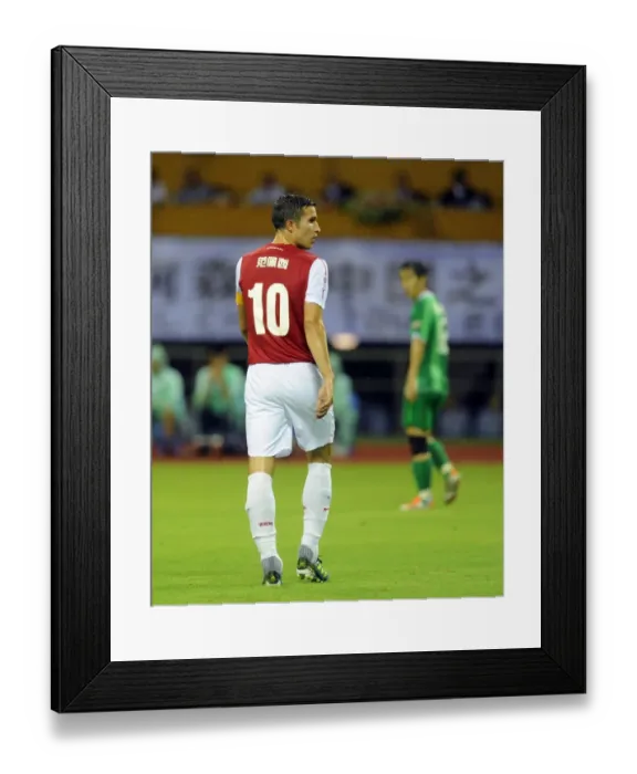 Framed Print : Robin van Persie in Action: Arsenal vs Hangzhou Greentown, China, 2011