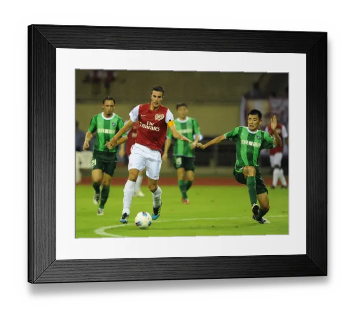 Framed Print : Robin van Persie Goes Head-to-Head with Hangzhou Greentown in Pre-Season Clash Framed Print : Robin van Persie Goes Head-to-Head with Hangzhou Greentown in Pre-Season Clash