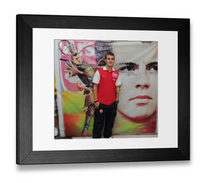 Framed Print : Jack Wilshere Honored by Arsenal Fans in Hangzhou, China