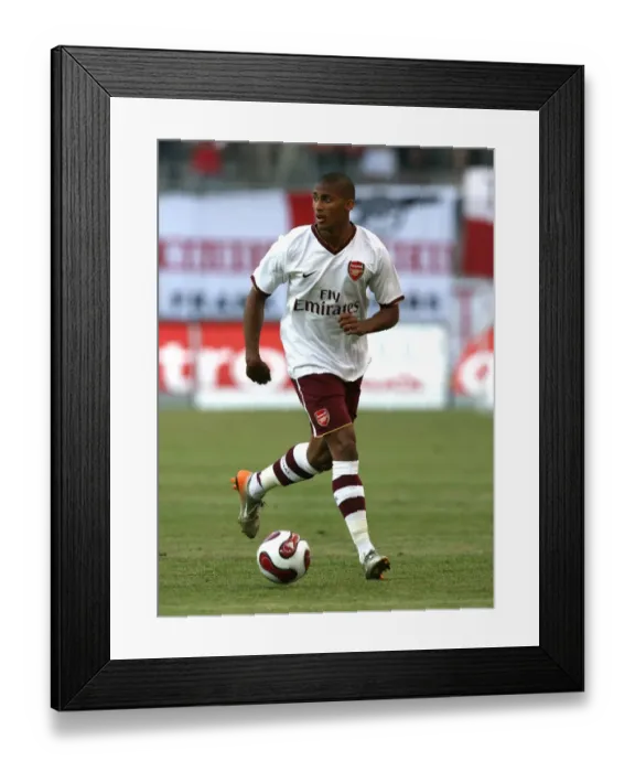 Framed Print : Armand Traore in Action: Arsenal's 1-0 Win Over Salzburg in Pre-Season Friendly