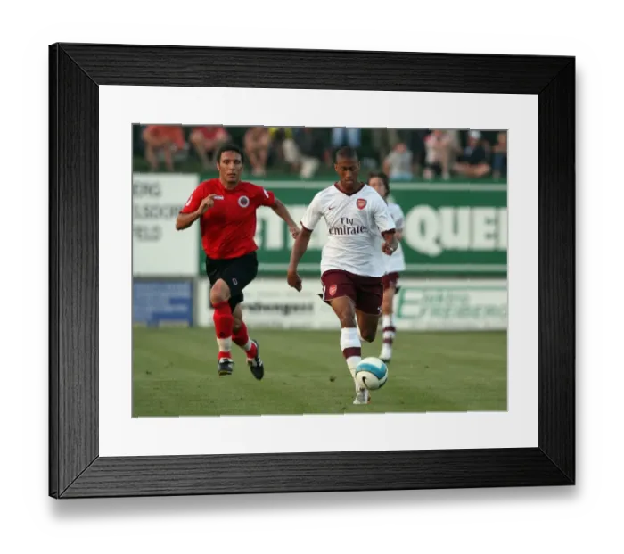 Framed Print : Armand Traore (Arsenal) Oztuek (Genclerbirligi)