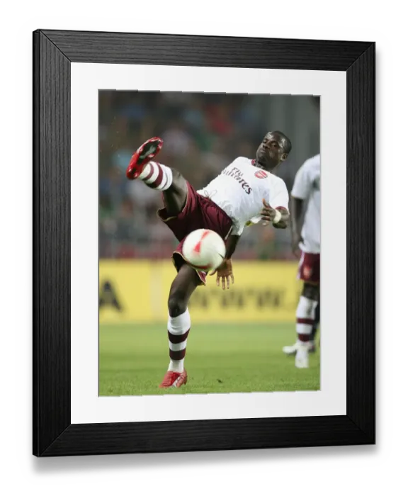 Framed Print : Emmanuel Eboue's Brilliant Performance: Arsenal Crushes Sparta Prague 2-0 in Champions League Qualifier Framed Print : Emmanuel Eboue's Brilliant Performance: Arsenal Crushes Sparta Prague 2-0 in Champions League Qualifier