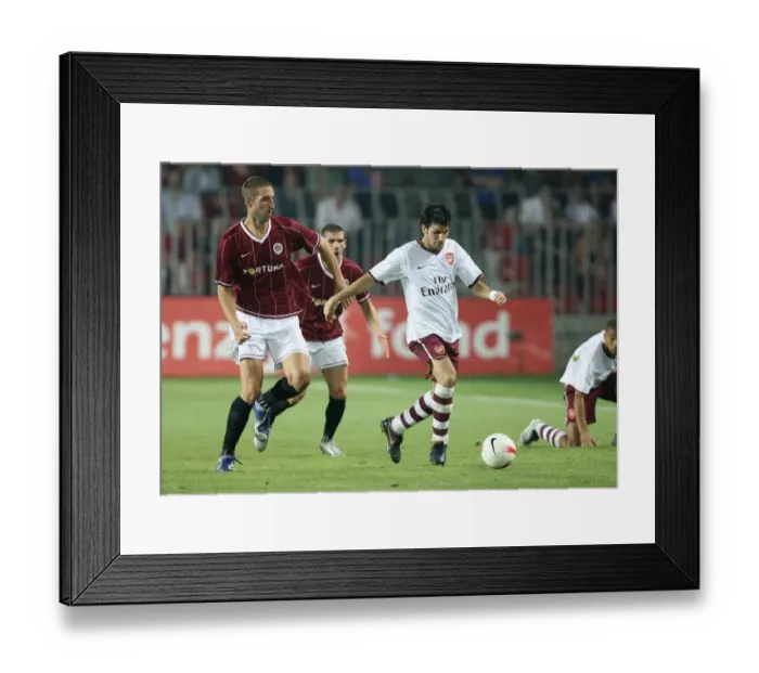 Framed Print : Cesc Fabregas (Arsenal) Libor Dosek (Sparta Prague)
