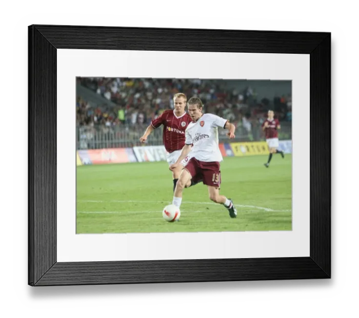 Framed Print : Alex Hleb Scores the Second Goal: Arsenal Overpowers Sparta Prague in Champions League Qualifier Framed Print : Alex Hleb Scores the Second Goal: Arsenal Overpowers Sparta Prague in Champions League Qualifier