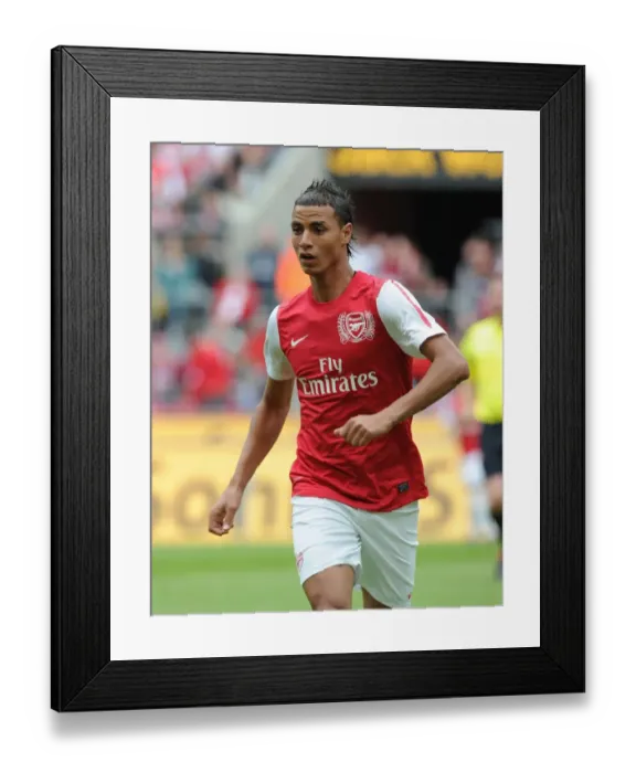 Framed Print : Marouane Chamakh in Action for Arsenal against Cologne, 2011