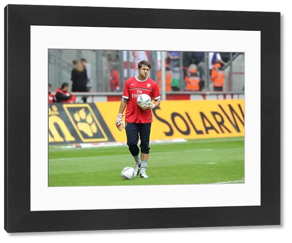 Arsenal's Lucasz Fabianski in Action: Cologne Pre-Season Clash, 2011