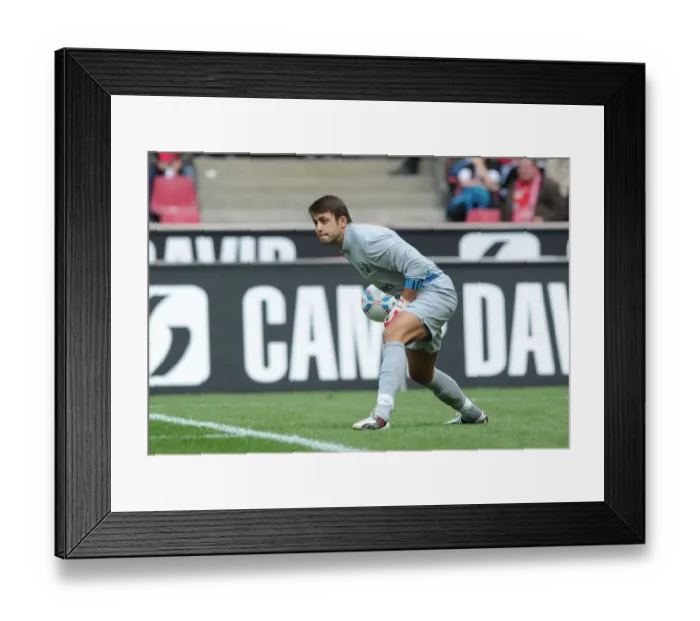 Framed Print : Arsenal's Lucasz Fabianski in Action during Pre-Season Friendly against Cologne