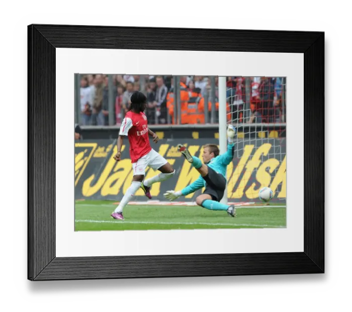 Framed Print : Gervinho Scores the Second Goal: Arsenal's Pre-Season Victory over Cologne Framed Print : Gervinho Scores the Second Goal: Arsenal's Pre-Season Victory over Cologne